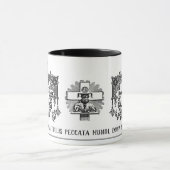 ラテン伝統的カトリック宗教祈りの言葉司祭 マグカップ (中央)