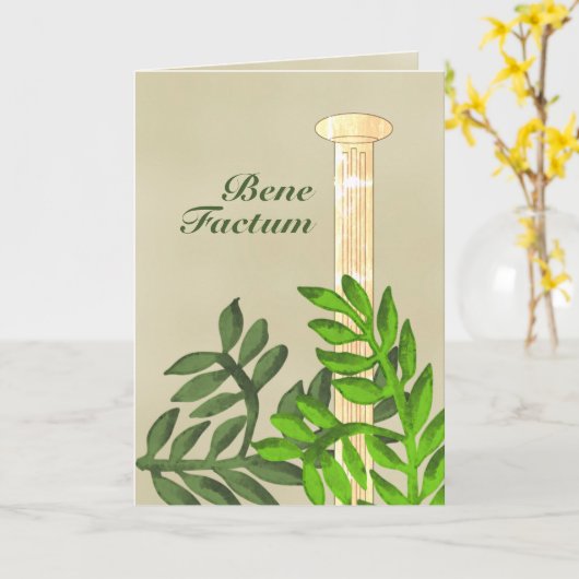 ラテン卒業 カード (黄色い花)