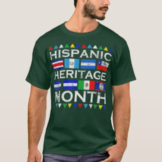 ラテン国国旗ラティーノ国立ヒスパニックヘリ Tシャツ