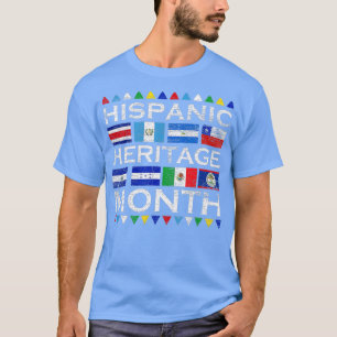 ラテン国国旗ラティーノ国立ヒスパニックヘリ Tシャツ