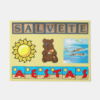 ラテン夏の歓迎マット ドアマット