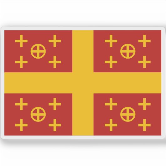 ラテン帝国国旗 シール (正面)