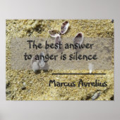 ラテン引用文の沈黙の哲学のポスター ポスター (正面)