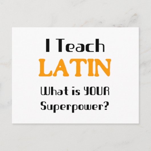 ラテン教え ポストカード (正面)