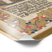 ラテン文字中世スタイル照明書道 フォトプリント            (角)