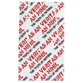 ラテン真実引用文 スモールペーパーバッグ (正面)