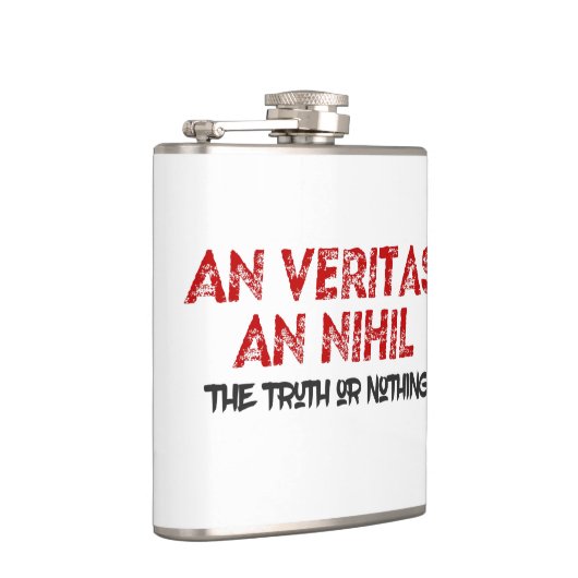 ラテン真実引用文 フラスク (右)