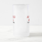 ラテン真実引用文 フロストグラスビールジョッキ (中央)