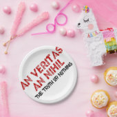 ラテン真実引用文 ペーパープレート (パーティー)