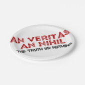 ラテン真実引用文 ペーパープレート (アングル)