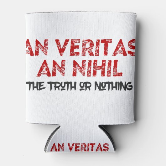 ラテン真実引用文 缶クーラー (正面)