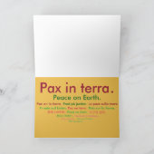 ラテン系のクリスマスカード- Felix Nativitatis! シーズンカード (内部)