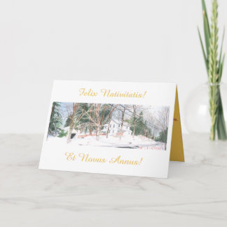 ラテン系のクリスマスカード- Felix Nativitatis! シーズンカード
