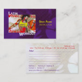 ラテン系のダンスのトレーニング-名刺 名刺 (正面/裏面)