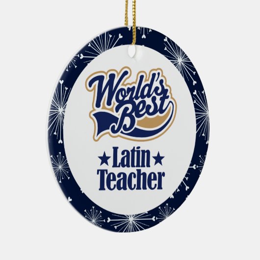 ラテン系の先生のギフトのオーナメント セラミックオーナメント (右)
