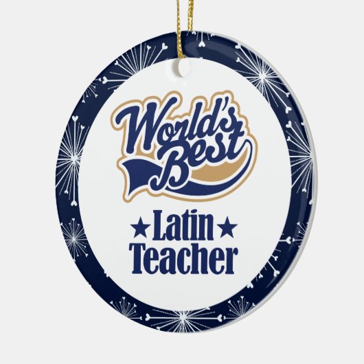 ラテン系の先生のギフトのオーナメント セラミックオーナメント (左)