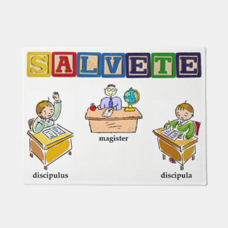 ラテン系の学校のドアマット ドアマット