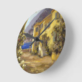 ラテン系の平静I ラウンド壁時計 (傾斜)