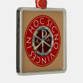 ラテン系の文字とのChristogram メタルオーナメント (右)