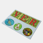 ラテン系の春のマット ドアマット (アングル)