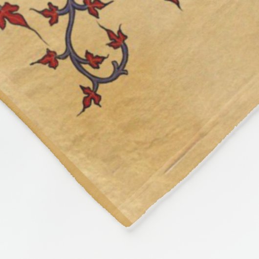 ラテン系の装飾的なボーダーのアヴェマリアあられメリー フリースブランケット (角)