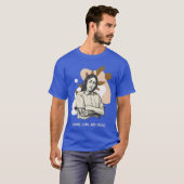 ラテン系の誇りをもって生きる家族の引用 Tシャツ (正面フル)