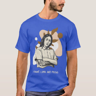 ラテン系の誇りをもって生きる家族の引用 Tシャツ
