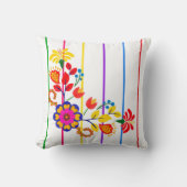 ラテン系の誇りを感じるベイビーシャワー | 花柄 & ストライプ クッション (正面)