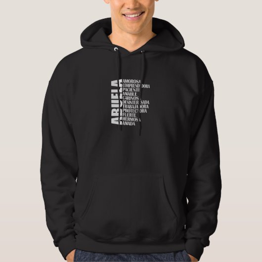 ラテン系スペイン人女性のためのアブエラカミサTシャツギフト パーカ (正面)