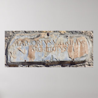 ラテン語の建築家 ポスター
