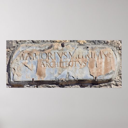 ラテン語の建築家 ポスター (正面)