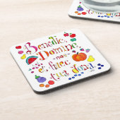 ラテン語の感謝の猶予祈りの言葉賛美- Us O Lord コースター (左側)