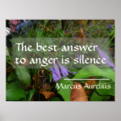 ラテン語の知恵の引用文に対する最高の答えポスター ポスター (正面)