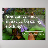 ラテン語の英知引用文正義ポスター ポスター (正面)