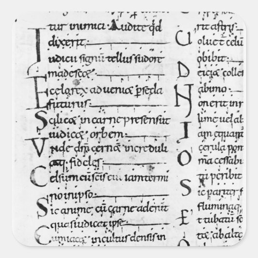 ラテン語レクショナリー スクエアシール (正面)