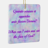 ラテン語入力できる場合のオーナメント セラミックオーナメント (右)