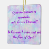 ラテン語入力できる場合のオーナメント セラミックオーナメント (左)