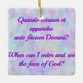 ラテン語入力できる場合のオーナメント セラミックオーナメント