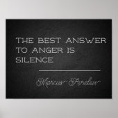 ラテン語引用文の沈黙のモチベーションのポスター ポスター (正面)