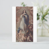 ラテン語 アヴェ・マリア 無原罪の御宿り ホーリーカード サンキューカード (スタンド正面)