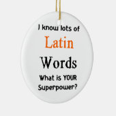 ラテン語 セラミックオーナメント (右)