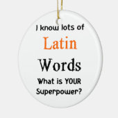 ラテン語 セラミックオーナメント (左)