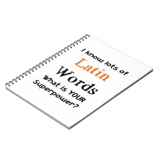 ラテン語 ノートブック (左側)