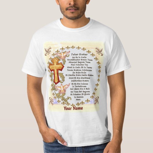 ラテン語 主の祈り Tシャツ (正面)