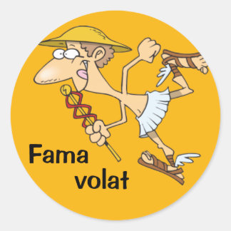 ラテン語: Fama volat ラウンドシール