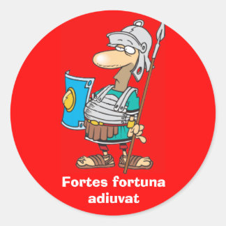 ラテン語: Fortes fortuna adiuvat ラウンドシール