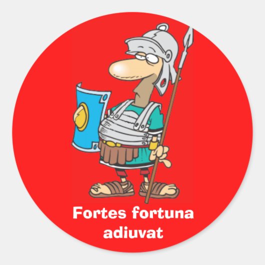 ラテン語： Fortes fortuna adiuvat ラウンドシール (正面)