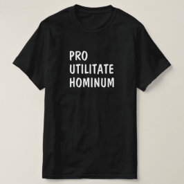ラテン語: Pro utilitate hominum Tシャツ
