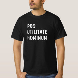 ラテン語： Pro utilitate hominum Tシャツ