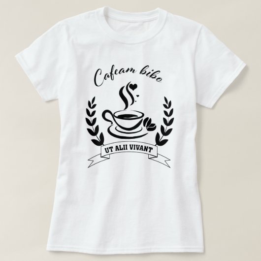 ラテン語CC講師のクラシカル会話 Tシャツ (デザイン正面)